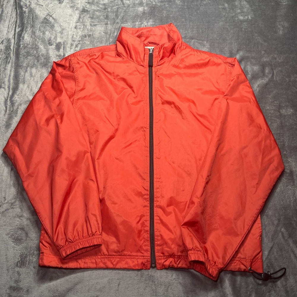 VINTAGE GAP Jacket Men's Medium Red Windbreaker Ripstop Full Zip 90s Bomber